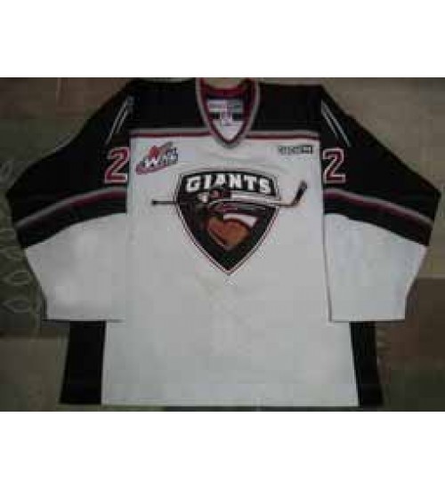 Custom WHL Vancouver Giants 03 04 Matt Kassian Home Hockey Jersey White